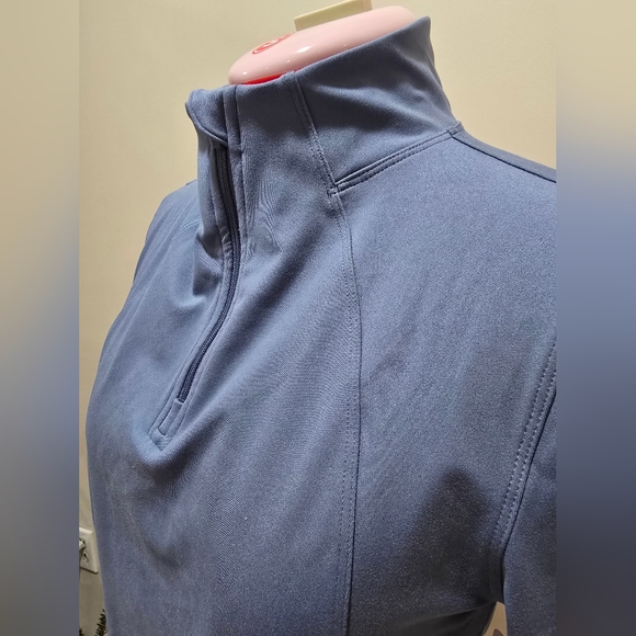 Yogalicious Women's Light Blue Quarter-Zip Sweatshirt - Picture 2 of 7